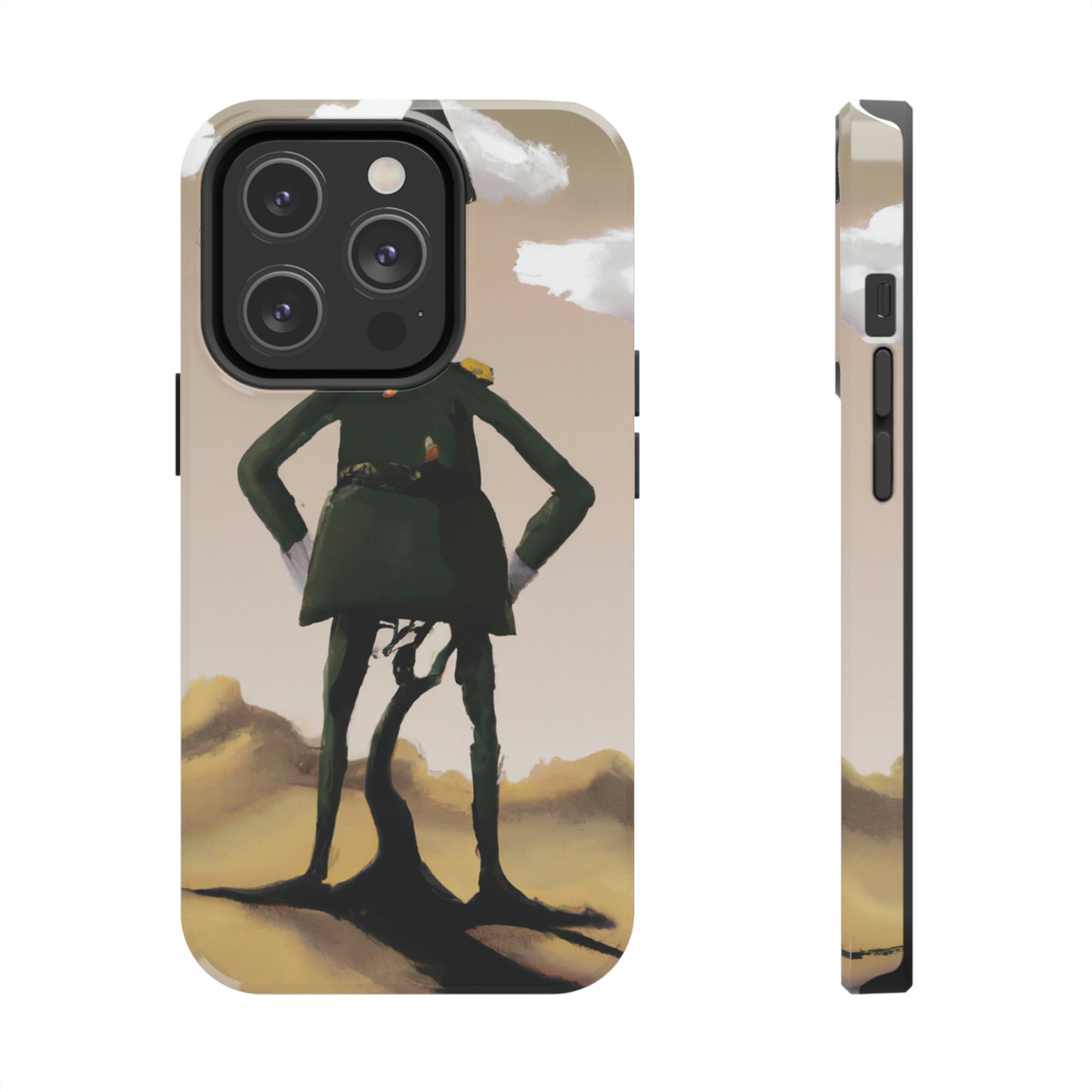 "Courage Against Despair: A Soldier's Triumph" - The Alien Tough Phone Cases