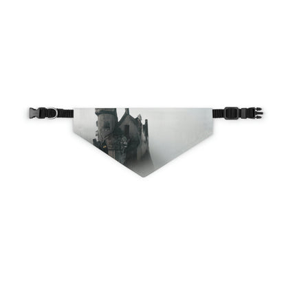 "Ghostly Citadel of the Mist" - The Alien Pet Bandana Collar