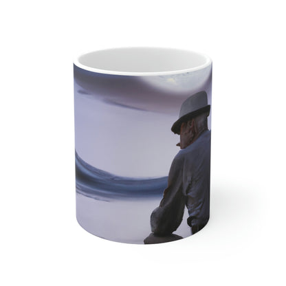 Moonlight Reflections on a Quiet Lake - The Alien Ceramic Mug 11 oz