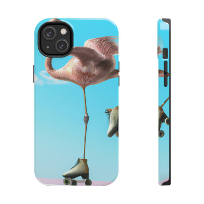 "Flamingo Skates!" - The Alien Tough Phone Cases