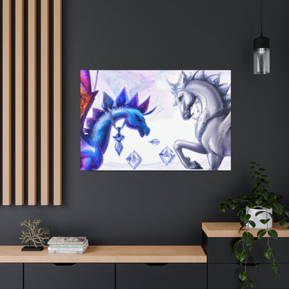 "The Crystal War: Dragon vs Pegasus" - The Alien Canva