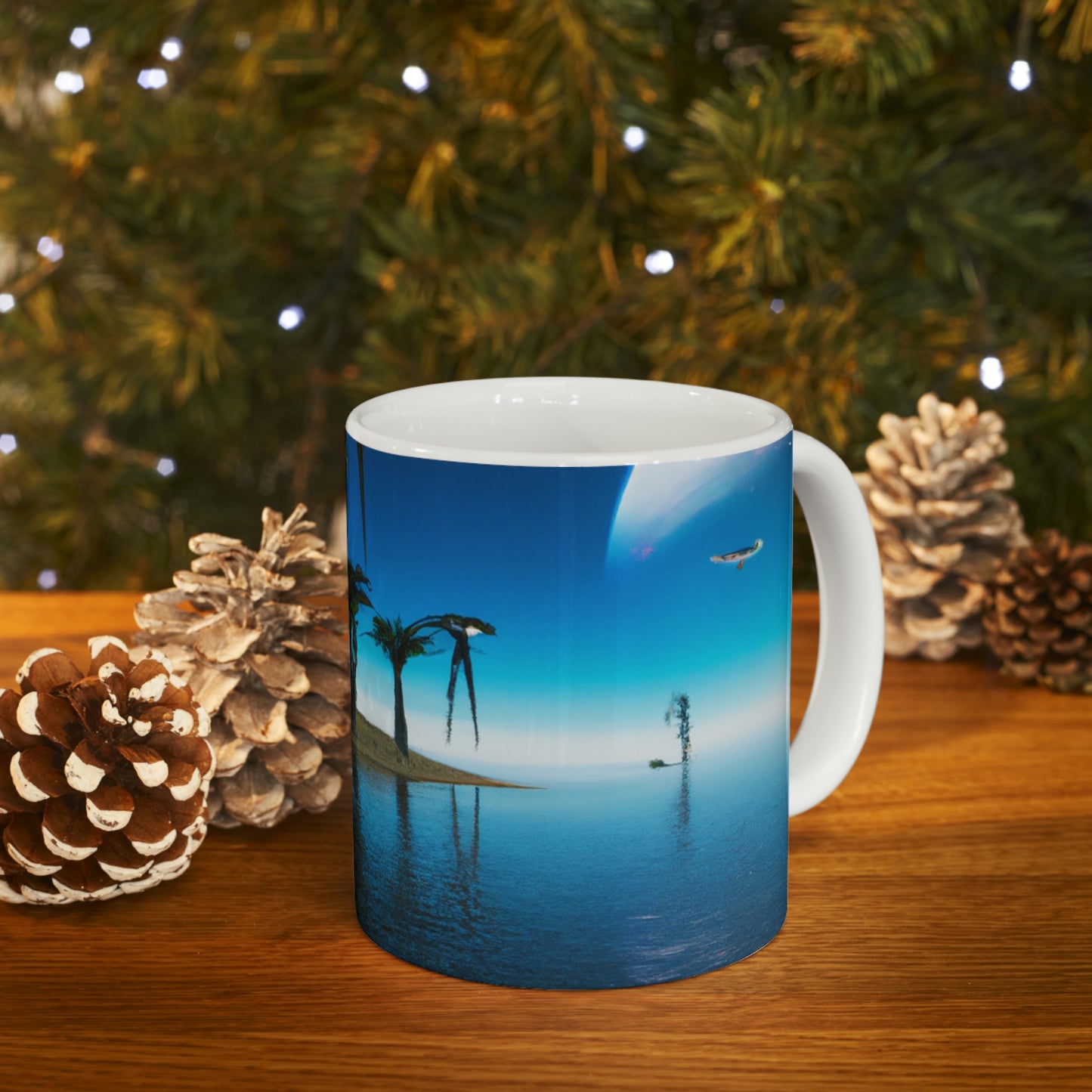 "Invasion of the Island ETs" - Taza de cerámica The Alien 11 oz