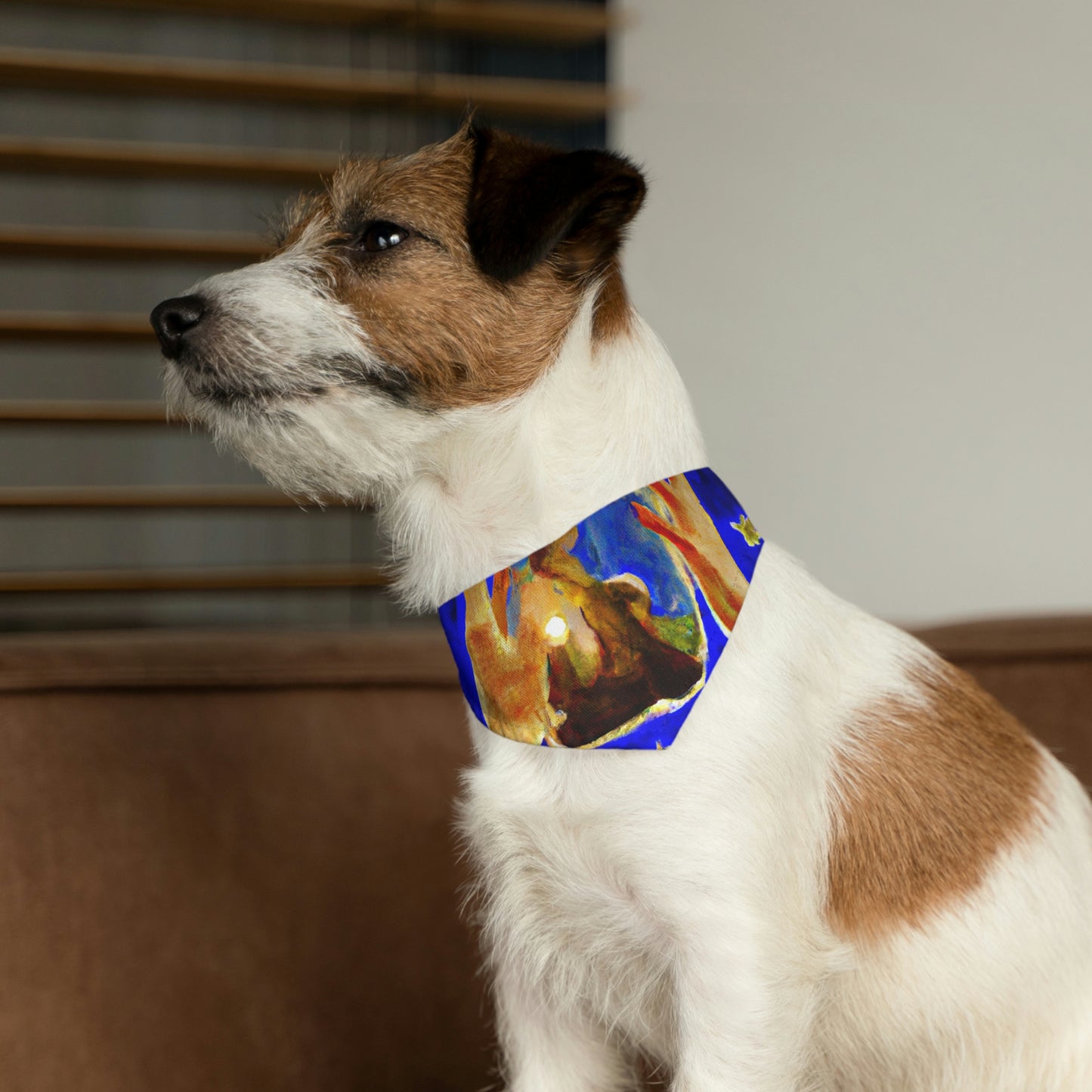 "A Jarful of Stardust" - El collar de bandana para mascota alienígena