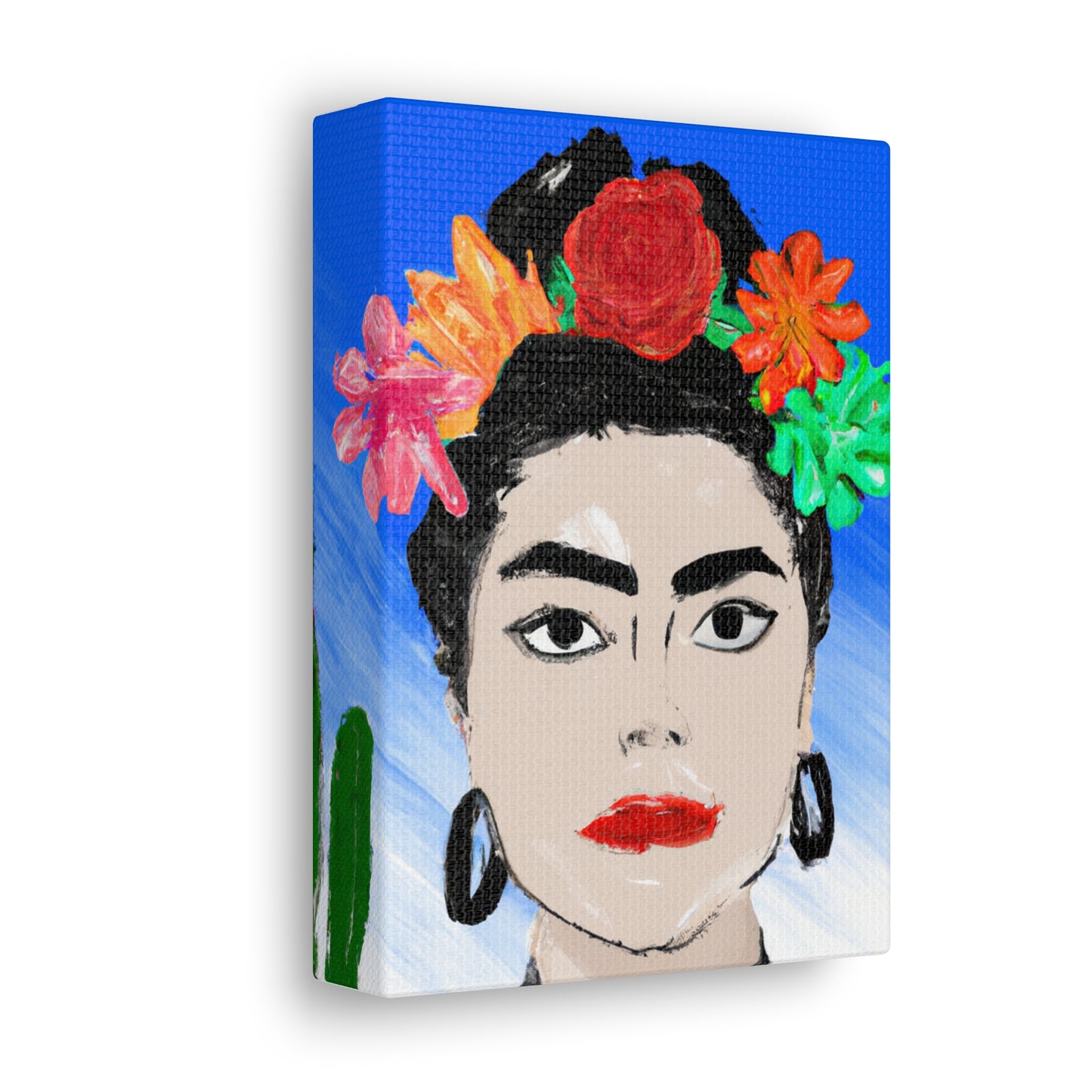 „Feurige Frida: Eine mexikanische Ikone mit farbenfroher Kultur malen“ – The Alien Canva