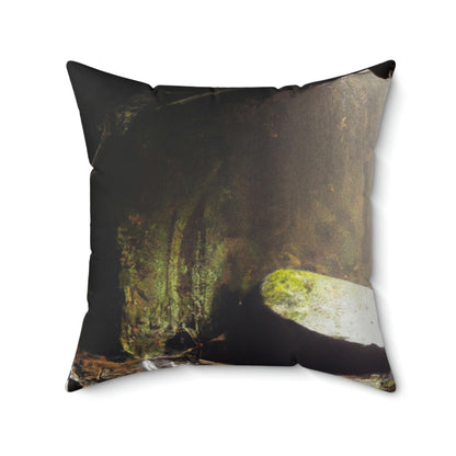 The Mystery of the Forsaken Cave - The Alien Square Pillow