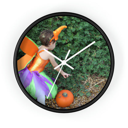 "Pixie's Pumpkin Patch Quest" - The Alien Wall Clock