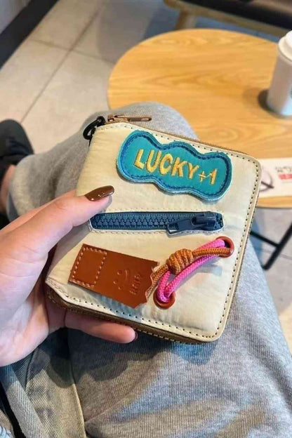 Cartera de cuero PU SUERTE