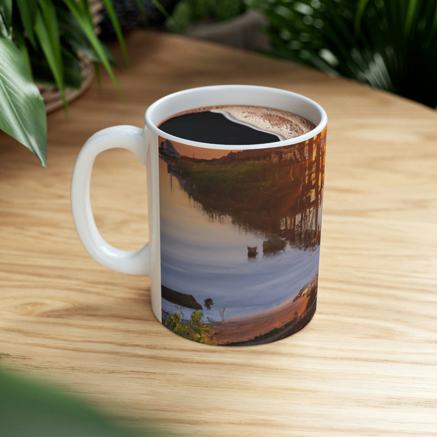 "Amanecer Eterno" - Taza de Cerámica Alienígena 11 oz