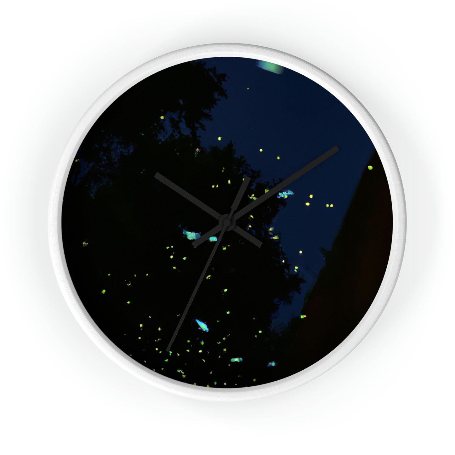 "Moonlight Fireflies" - The Alien Wall Clock