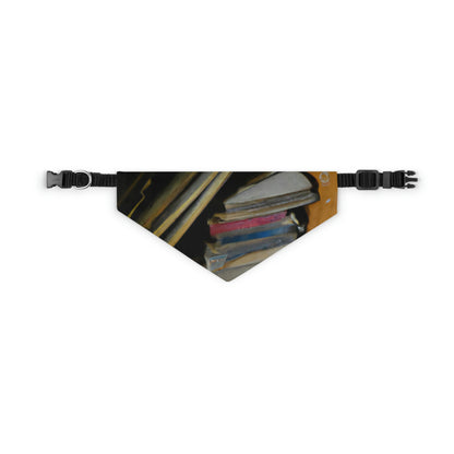 "The Lost Tales of Forgotten Library Shelves" - The Alien Pet Bandana Collar #nft