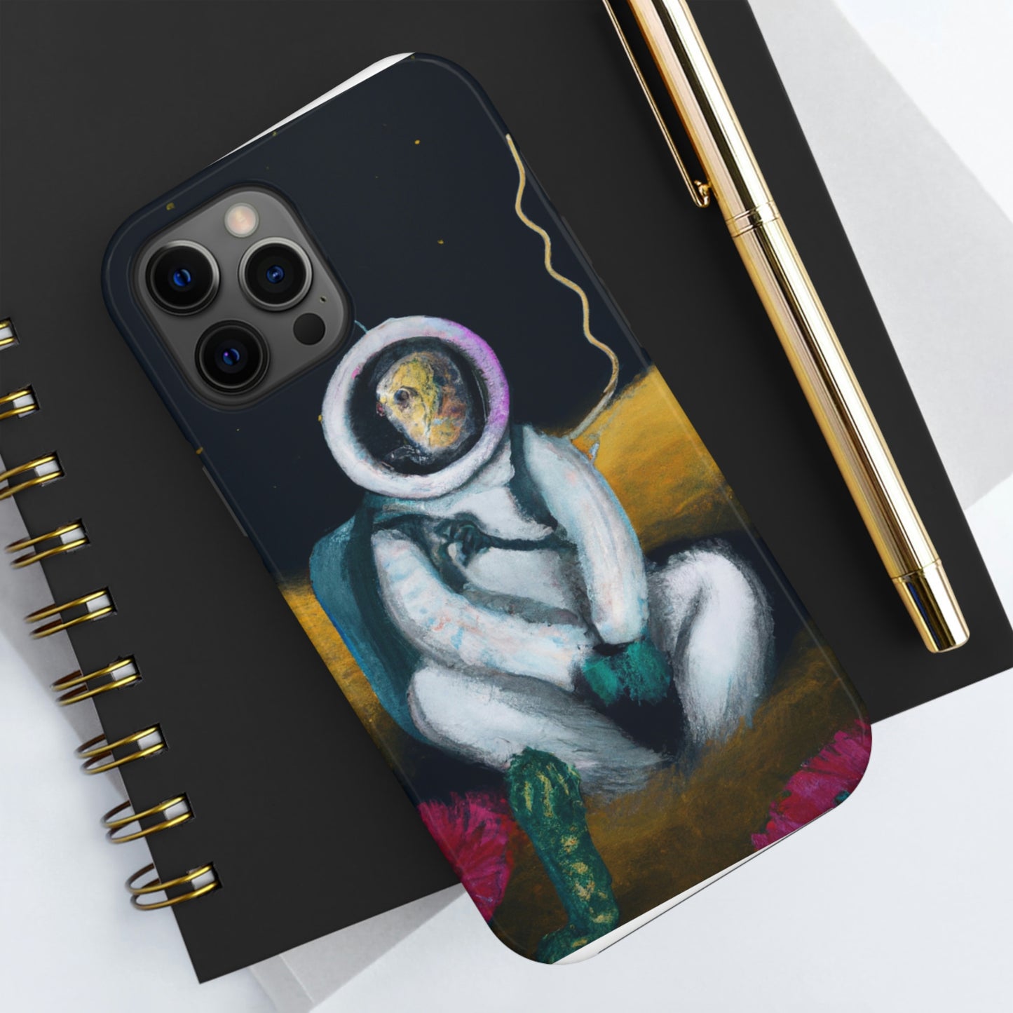 "Alone in the Dark: A Solitary Astronaut's Survival" - The Alien Tough Phone Cases