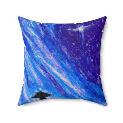 "A Starlit Solace" - The Alien Square Pillow