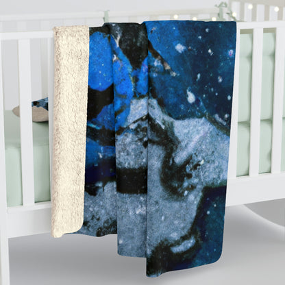 "Frosted Moonlight Dragon" - The Alien Sherpa Fleece Blanket