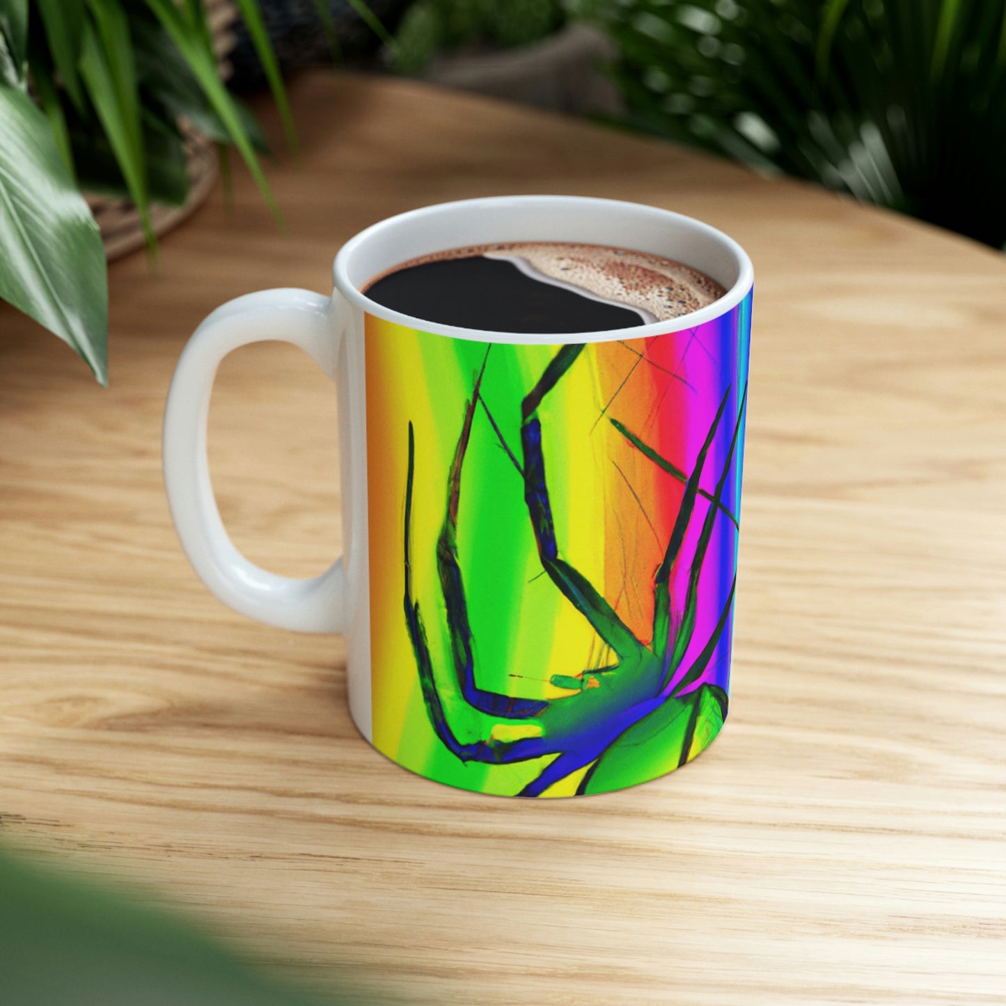 "A Spinnerette's Prismatic Web" - The Alien Taza de cerámica 11 oz