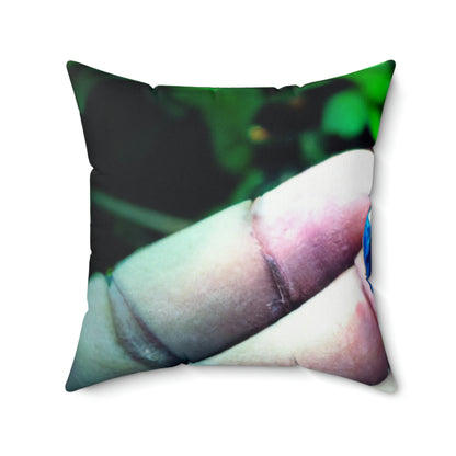 "The Lost Enchantment of the Missing Gem" - The Alien Square Pillow