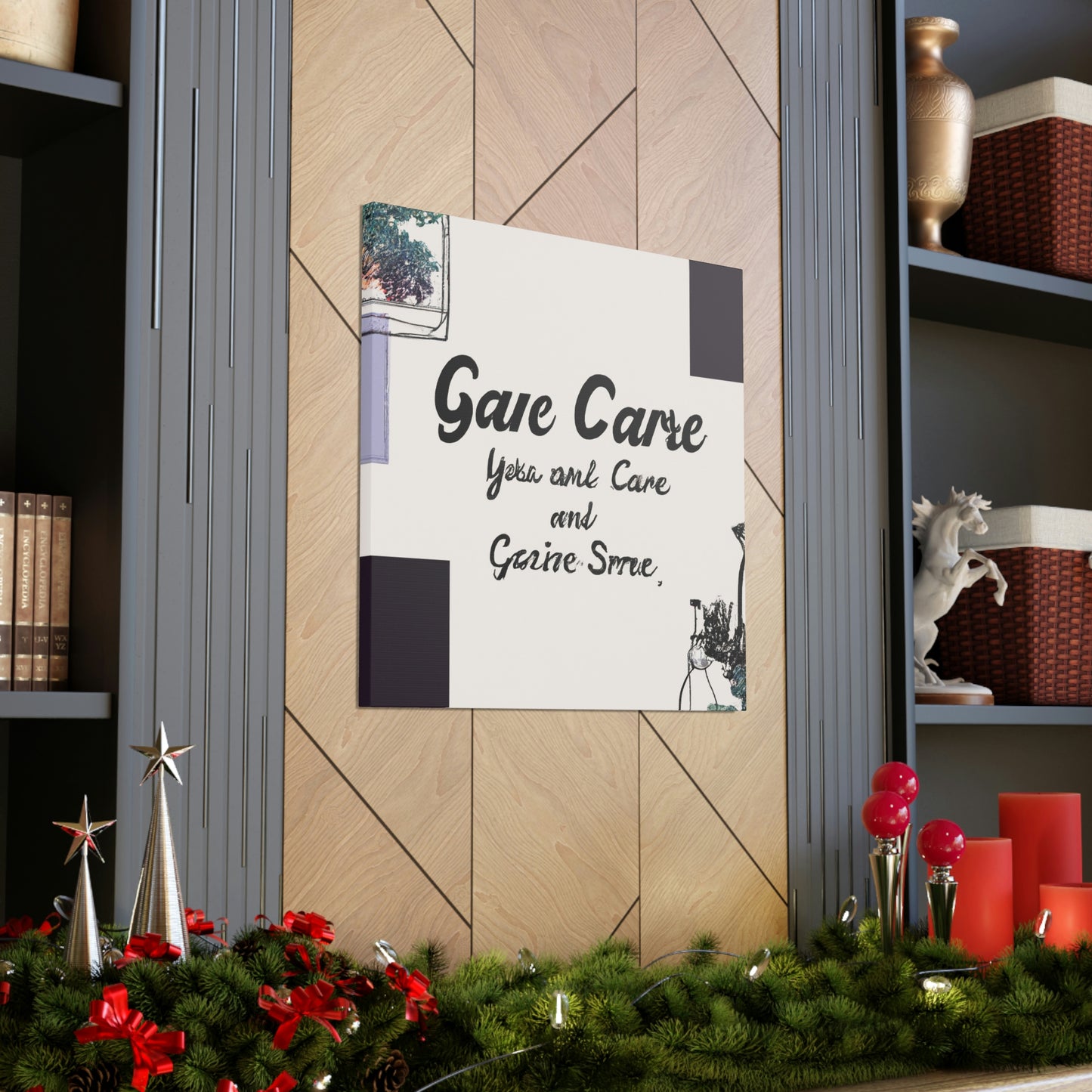 „Deck the Halls of Self-Care: A Holiday Guide to Caring for You“ – Leinwand