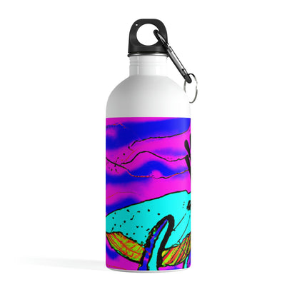 "Glow of the Neon Sea" - The Alien Stainless Steel Water Bottle