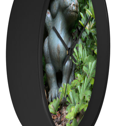 "Guardian of the Secret Garden" - The Alien Wall Clock