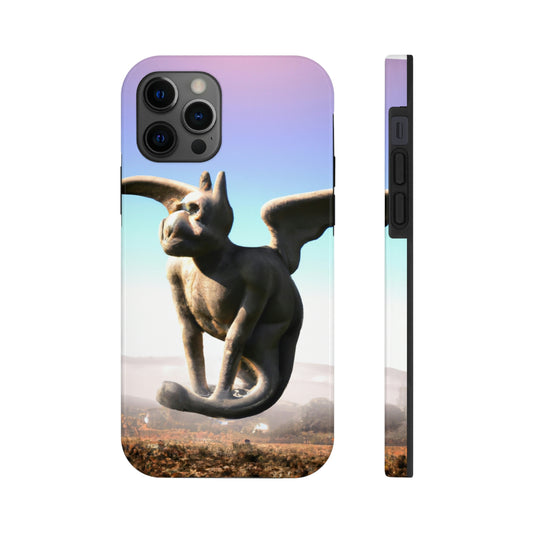 "Alone on the Hilltop: The Tale of a Solitary Gargoyle" - The Alien Tough Phone Cases