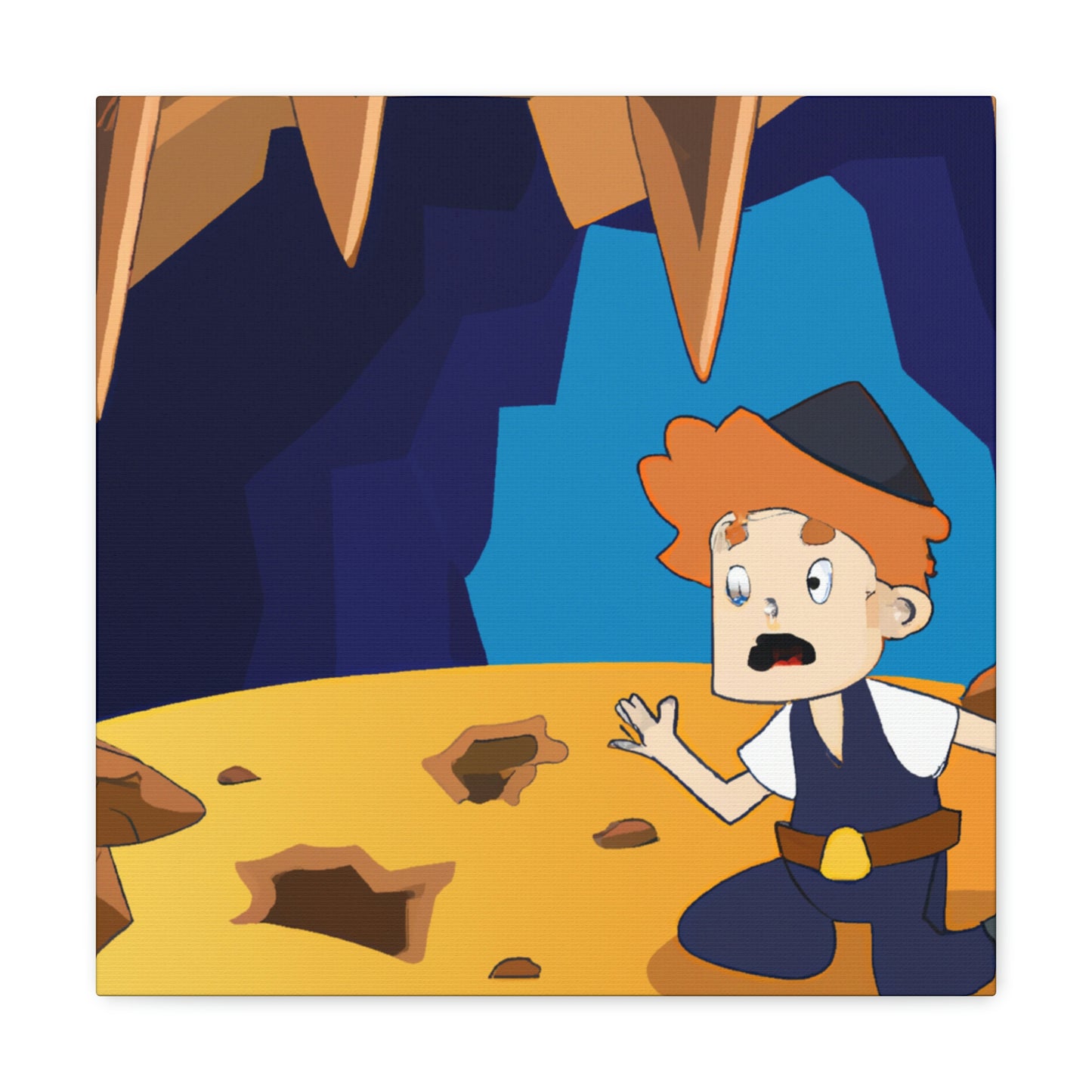 "The Mysterious Cave of the Brave Explorer" - The Alien Canva