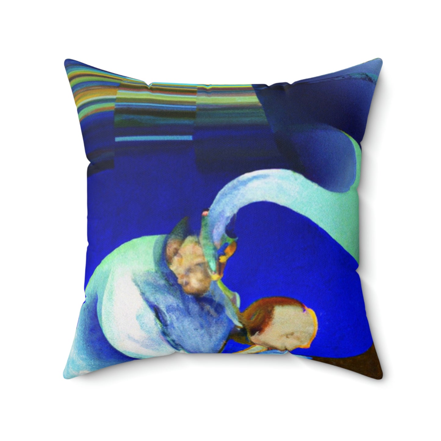 "Drifting: A Father and Son's Voyage Through Life" - The Alien Square Pillow