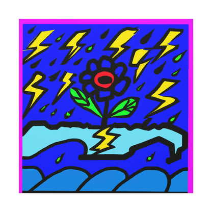 "Una flor audaz en medio de la tormenta" - The Alien Canva