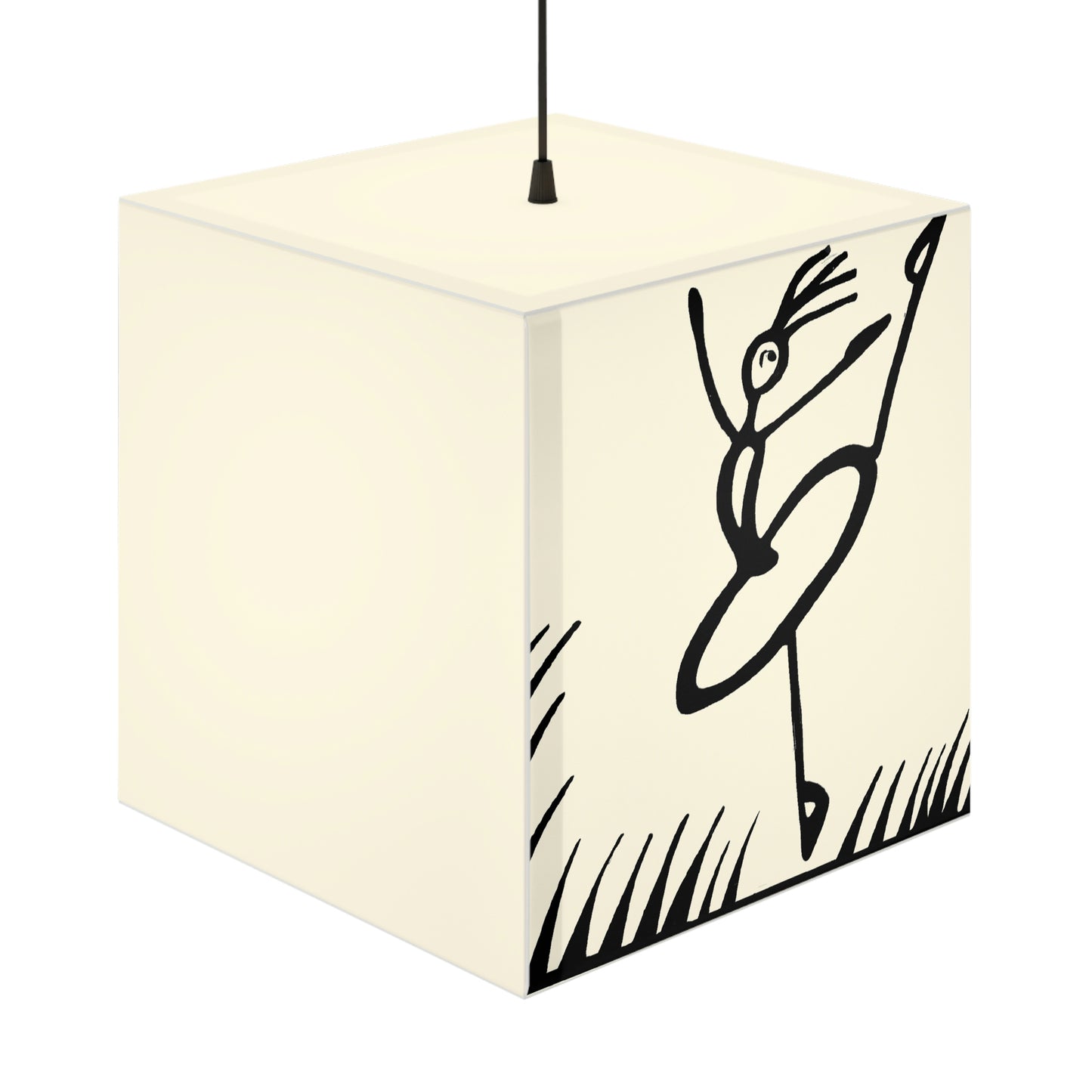 "Ballet on a Blade: A Ballerina's Spin" - The Alien Light Cube Lamp