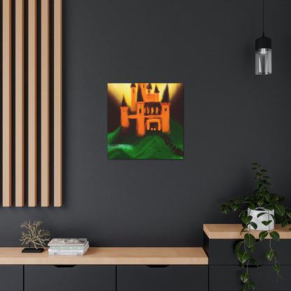 "Pintura del castillo misterioso" - The Alien Canva