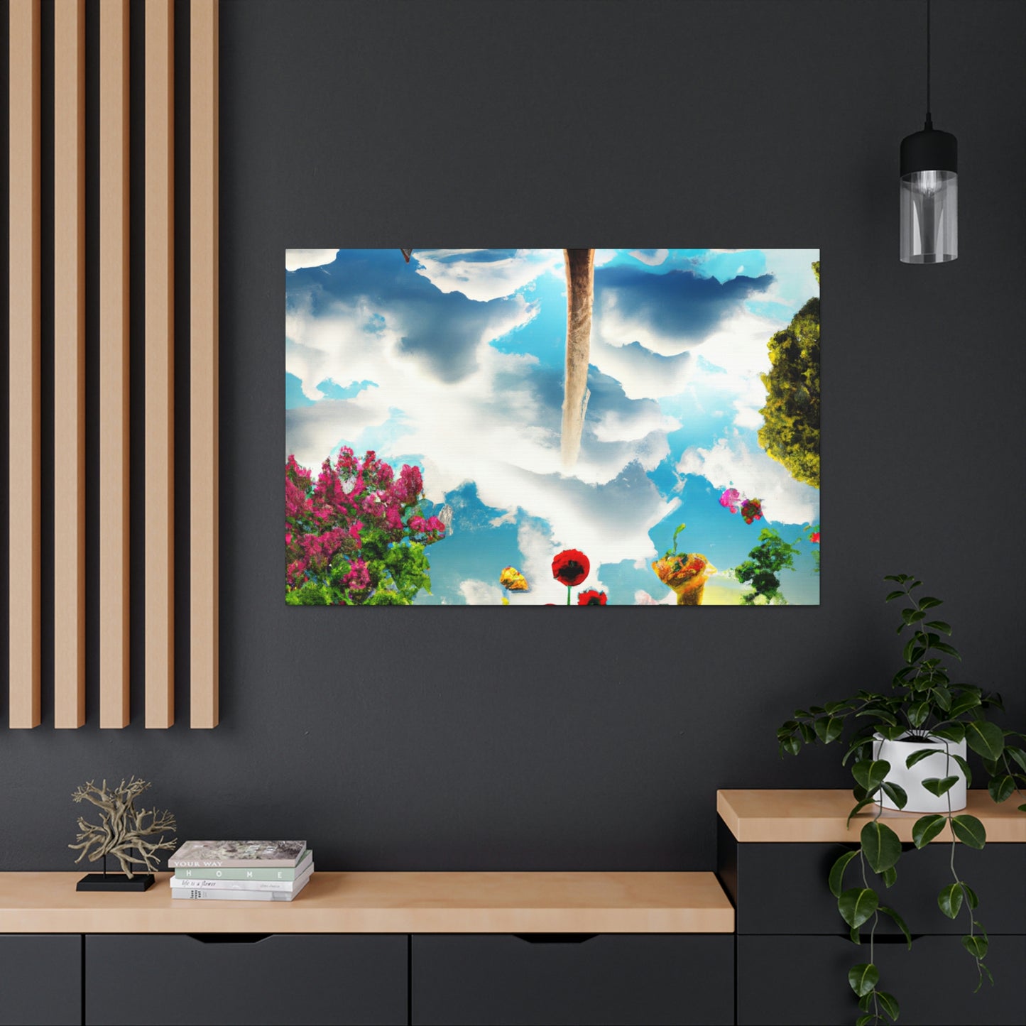 Rainbow Sky Garden - The Alien Canva