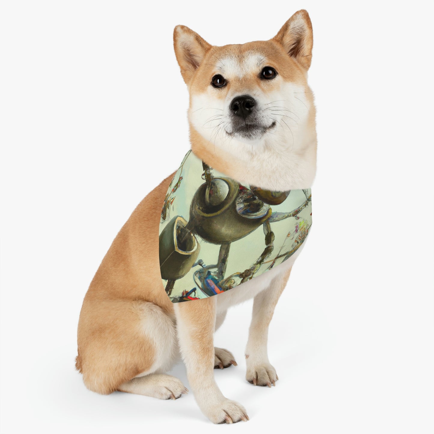 Robot Rejuvenates the Wilds - The Alien Pet Bandana Collar