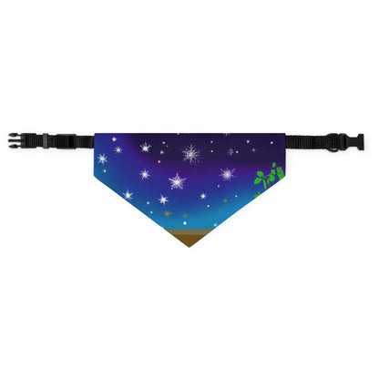 "A Celestial Garden of Color" - El collar de bandana para mascota alienígena