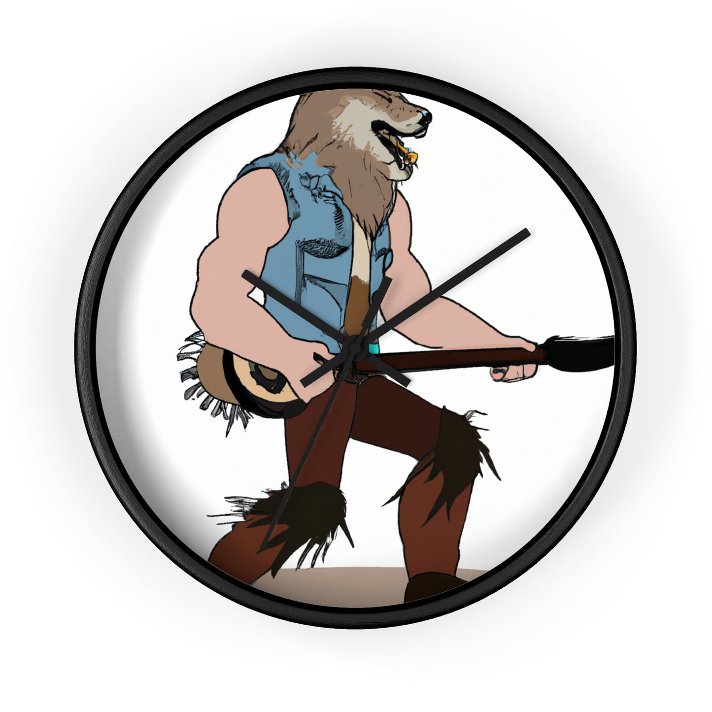 "Howling Highwayman: The Banjo-Playing Werewolf Biker" - Die Alien-Wanduhr