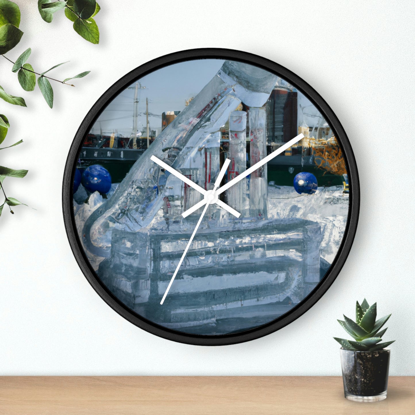 "Frozen Melodies: Crafting Music with Ice" - The Alien Wall Clock