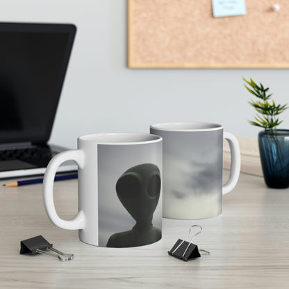 "Adrift in the Universe" - Taza de cerámica The Alien 11 oz