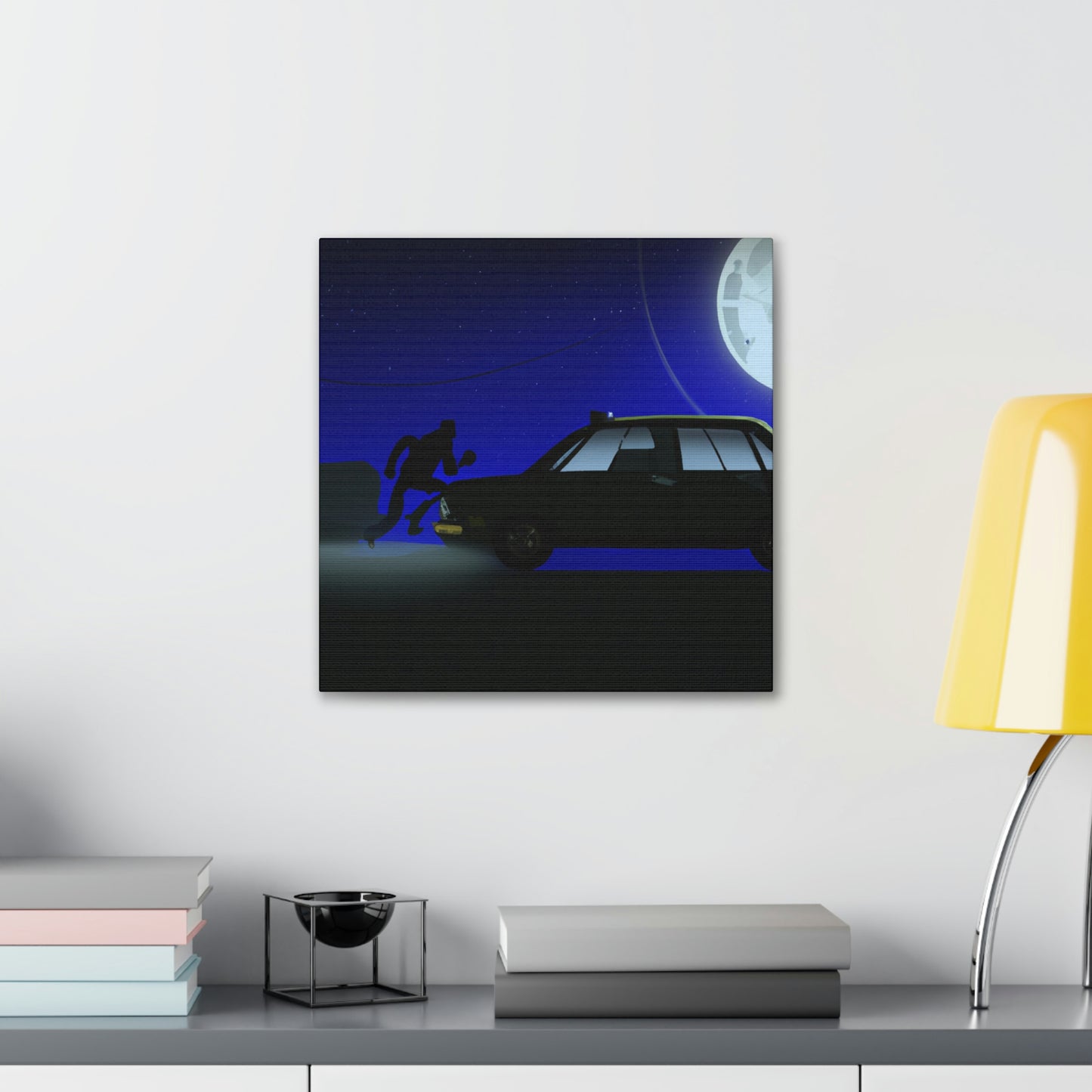 "Die Kunst des Moonlight Joyriding" - The Alien Canva