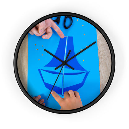 two small circles out of yellow construction paper to serve as the sun

A Journey to the Sun: Crafting a Blue Boat and Two Sailors - The Alien Wall Clock