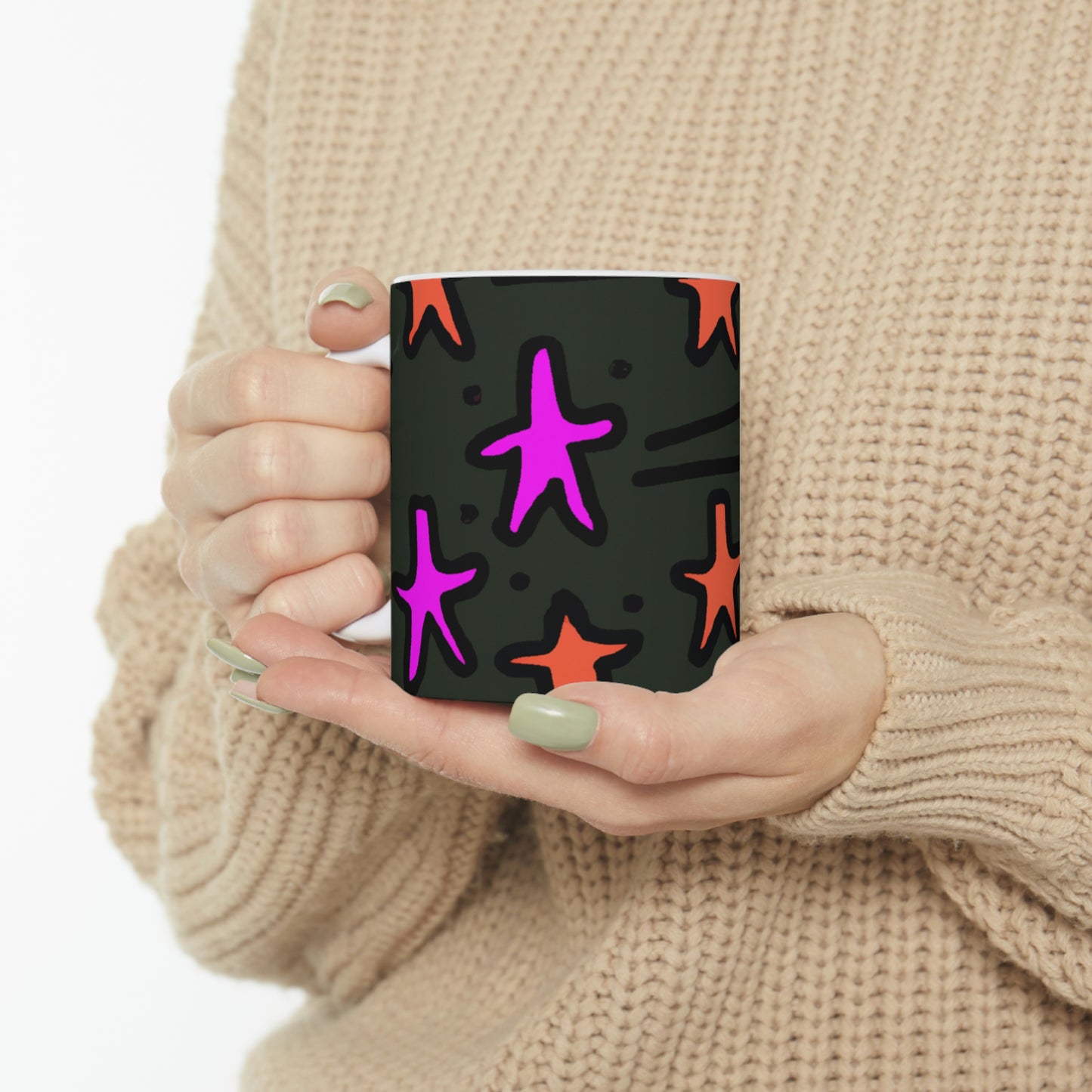 "Abandoned in the Glittering Night Sky" - Taza de cerámica The Alien 11 oz