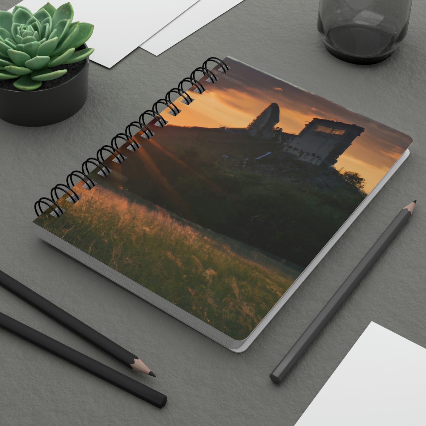 "Enchanted Evening at an Abandoned Castle" - The Alien Spiral Bound Journal