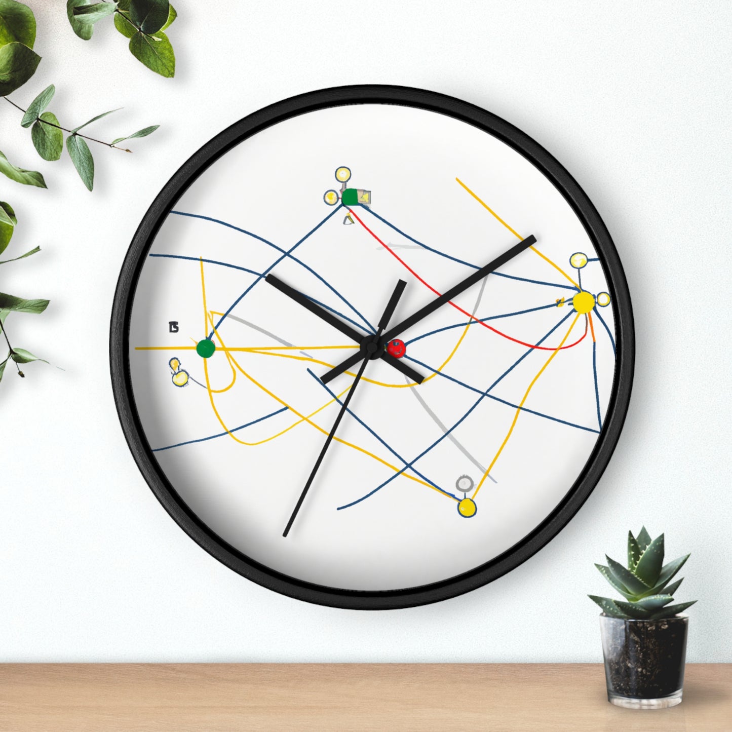 "Exploring the Dynamic Topology: Artful Visualization of a Network Structure." - The Alien Wall Clock