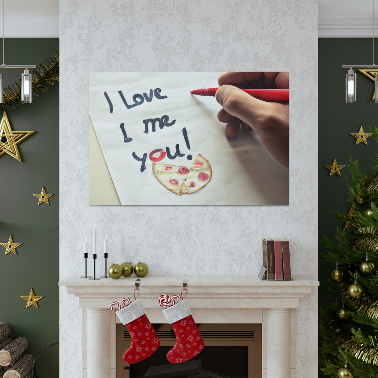 "Una carta de amor amante de la pizza" - The Alien Canva