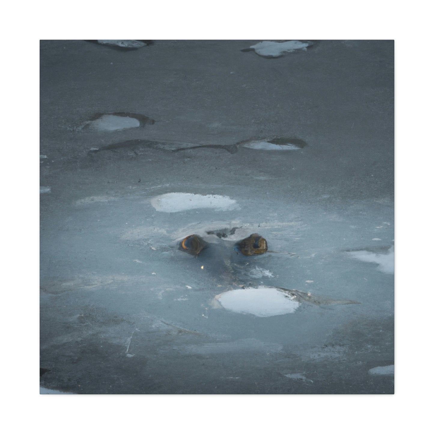 "The Frozen Lake Lurker" - Die Alien-Canva