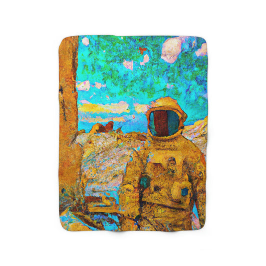 "Lost Among the Ruins" - The Alien Sherpa Fleece Blanket