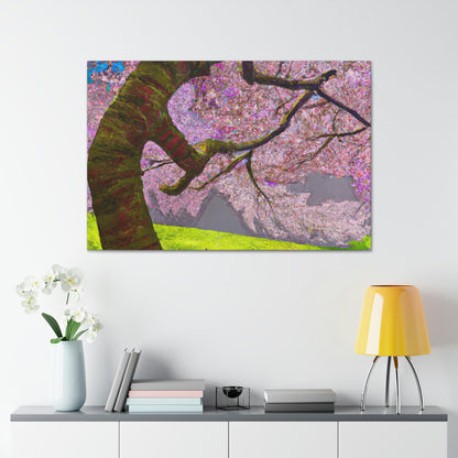 "A Moment of Calm Beneath the Cherry Blossoms" - The Alien Canva