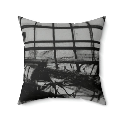 "The Ghosts at the Airport: Declining Passenger Flight." - The Alien Square Pillow