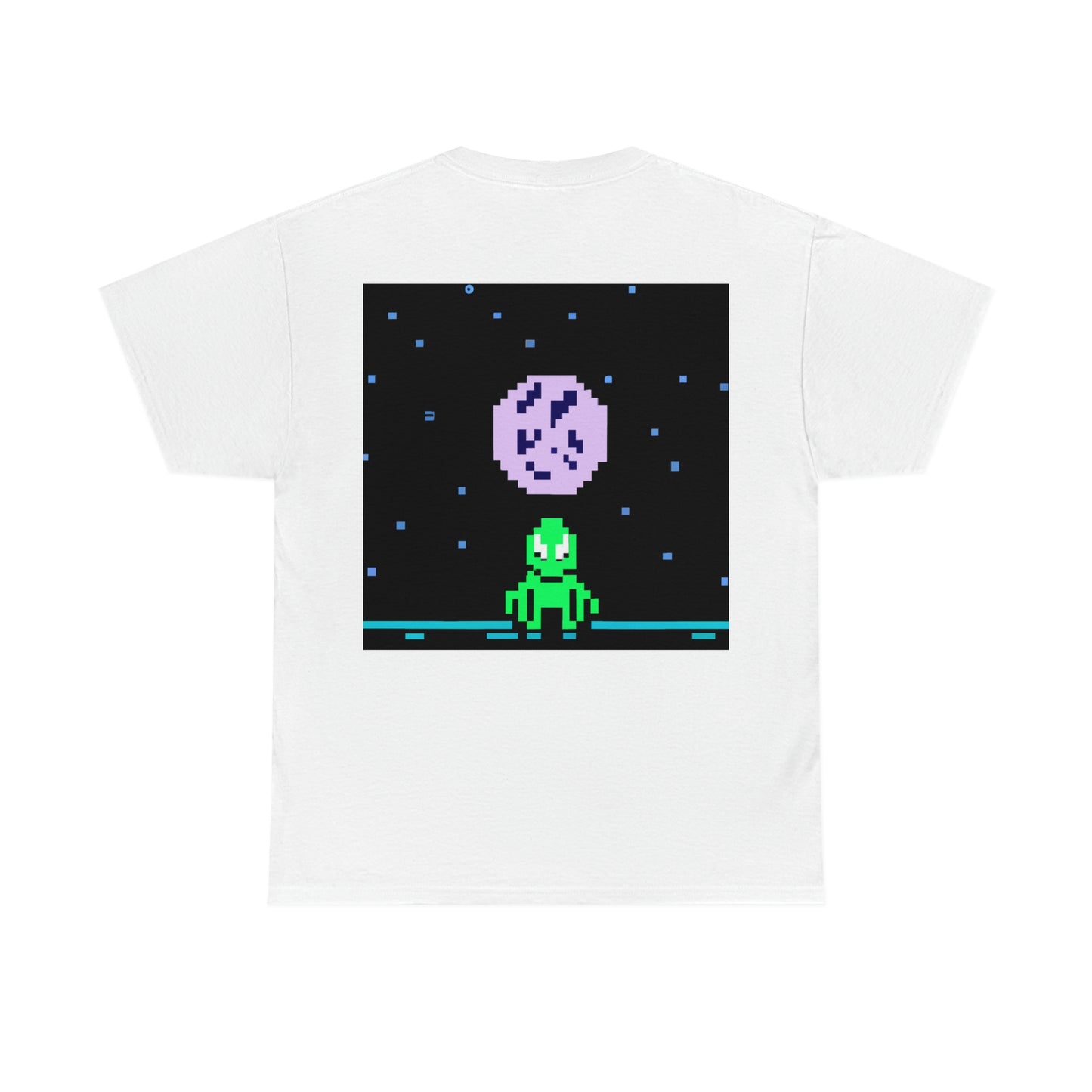 "Lonely Witness of the Night Sky" - The Alien T-shirt Pixel Art