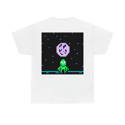 "Lonely Witness of the Night Sky" - The Alien T-shirt Pixel Art