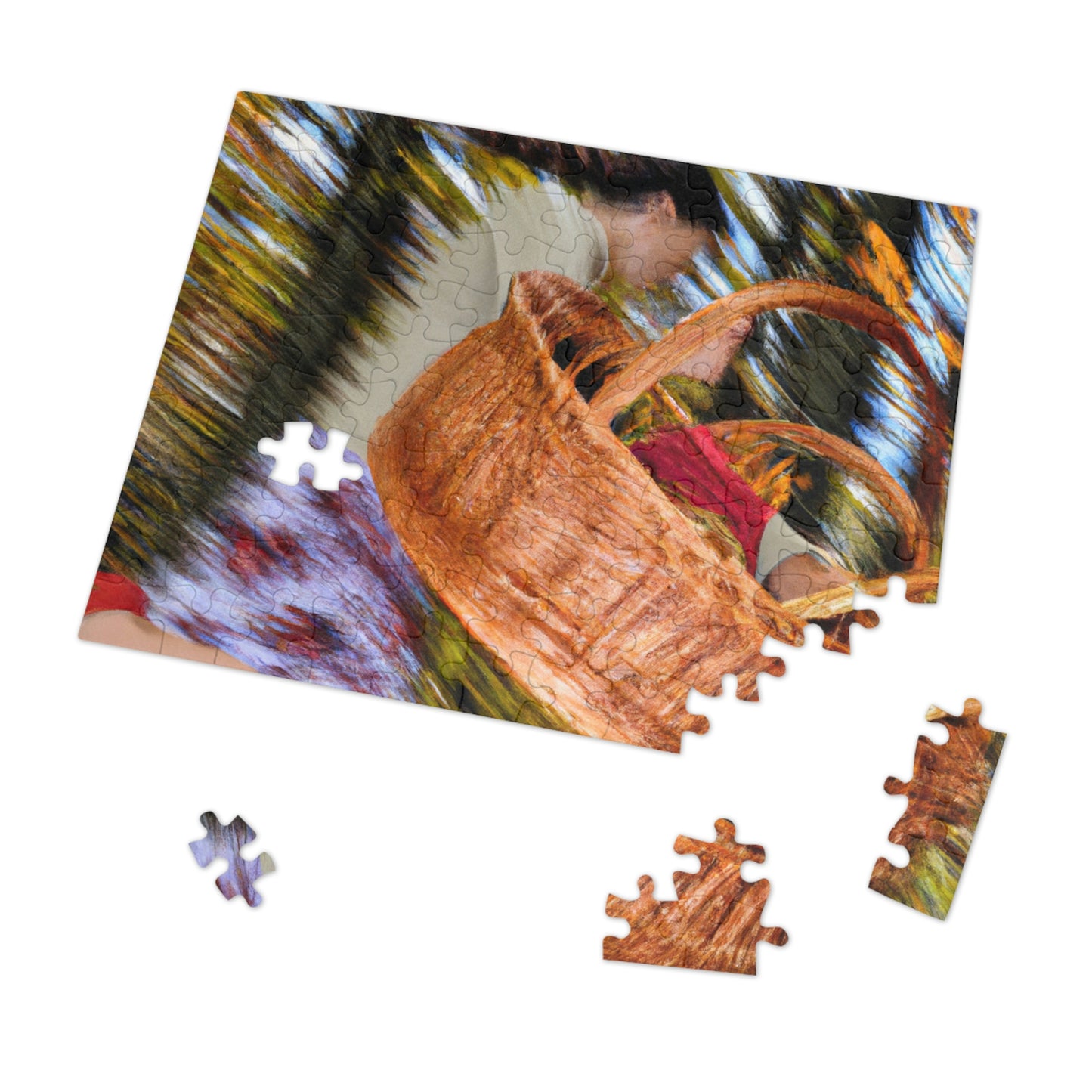 "Autumn Picnic in the Forest" - The Alien Jigsaw Puzzle