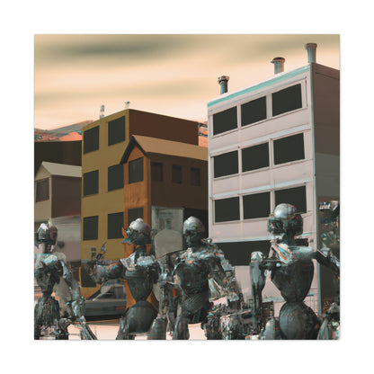 "Robot Town Takeover" - Die Alien-Canva