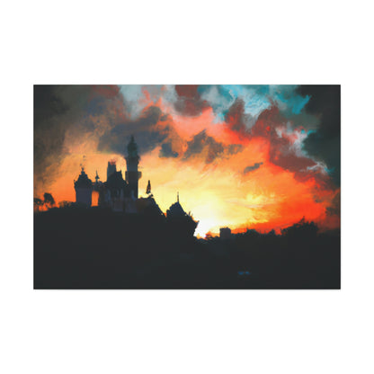 "Serene Sunset at Disneyland" - The Alien Canva