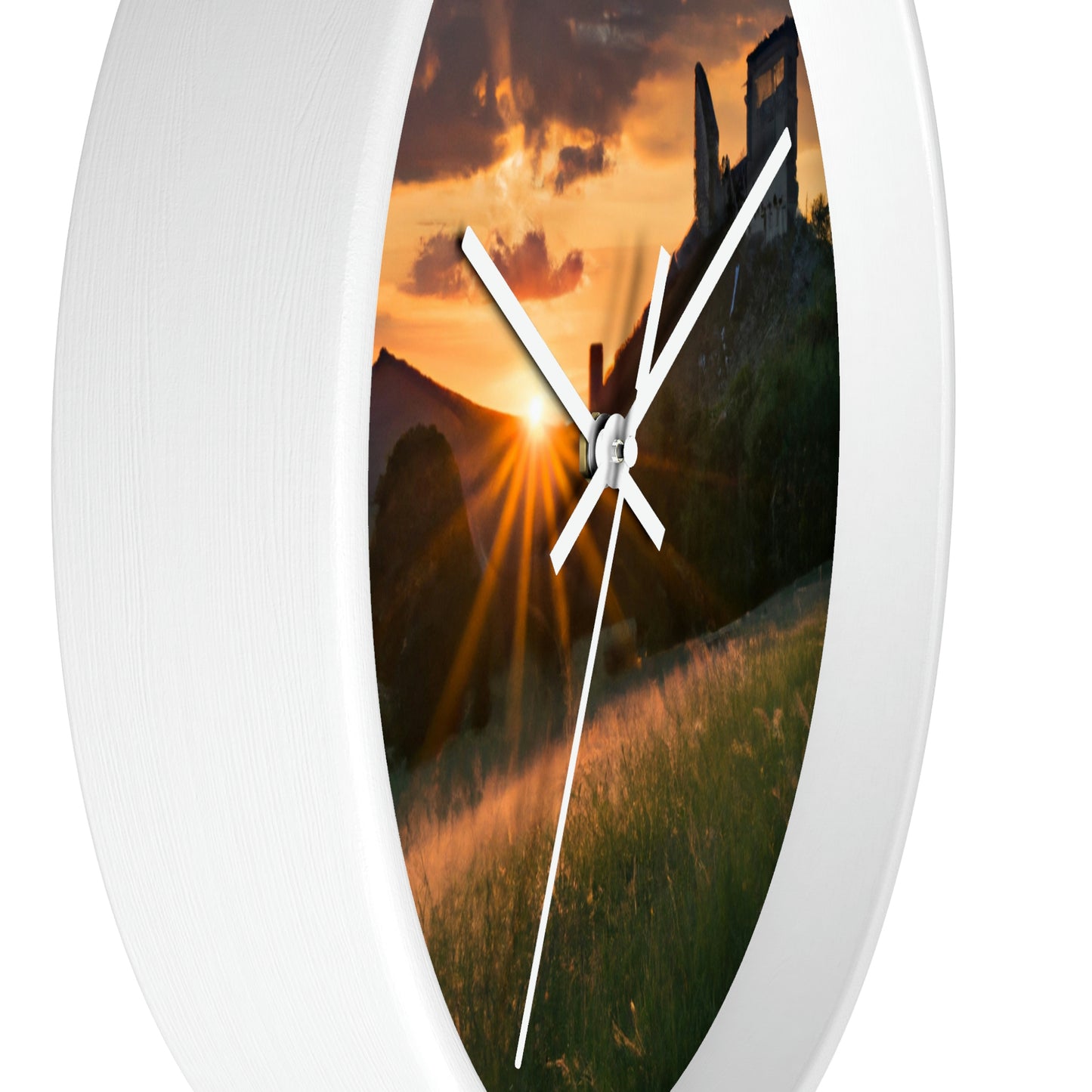 "Enchanted Evening at an Abandoned Castle" - The Alien Wall Clock